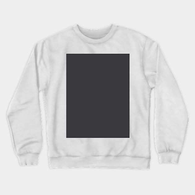 Pretty Simple Solid Dark Grey Crewneck Sweatshirt by GDCdesigns